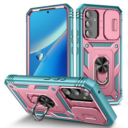 Puzdro pre Samsung Galaxy A54 5G, posuvný kryt objektívu, zelené