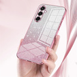 Glitter Case CamShield pre Samsung Galaxy A57 5G, ružový