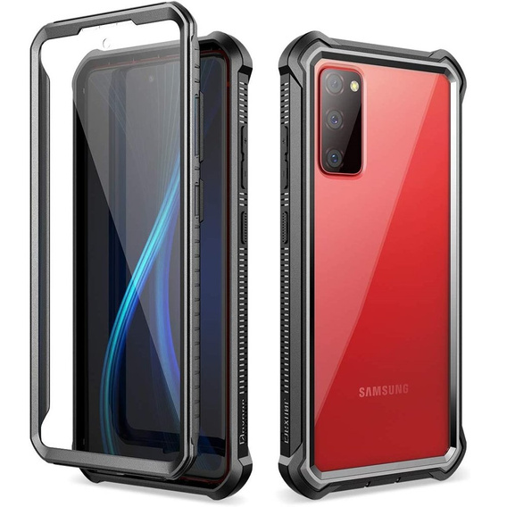 Obal na mobil pre Samsung Galaxy S20 FE, Dexnor Full Body Rugged, transparentné / čierne