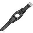 Kožený remienok pre Apple Watch 1/2/3/4/5/6/7/8/SE/Ultra 42/44/45/49 mm, čierny