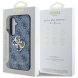 GUESS Obal na mobil pre Samsung Galaxy S25, 4G Big Metal Logo, modré