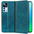 Obal na mobil pre Xiaomi 12T / 12T Pro, Wallet Litchi Leather, tyrkysové