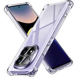 Puzdro pre Xiaomi Redmi Note 14 Pro+ 5G, Erbord Dropproof, priehľadné + sklo