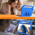 Detské puzdro pre Samsung Galaxy Tab A9+, detské puzdro s rukoväťou, modré