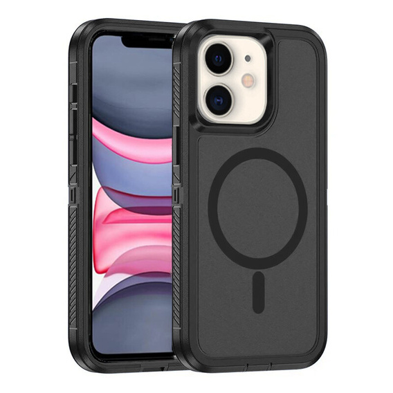 Puzdro s rámom pre iPhone 11, pre MagSafe, čierne