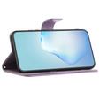 Klapkové puzdro pre Motorola Moto E22 / E22i, Wallet, tree i sowy, fialové
