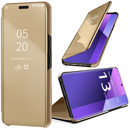 Obal na mobil pre Xiaomi Redmi Note 13 Pro+, Clear View, zlaté