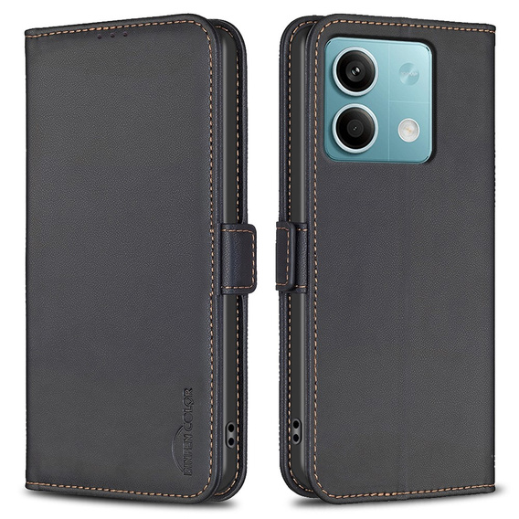 Klapkové puzdro pre Xiaomi Redmi Note 13 5G, BINFEN Wallet, čierne