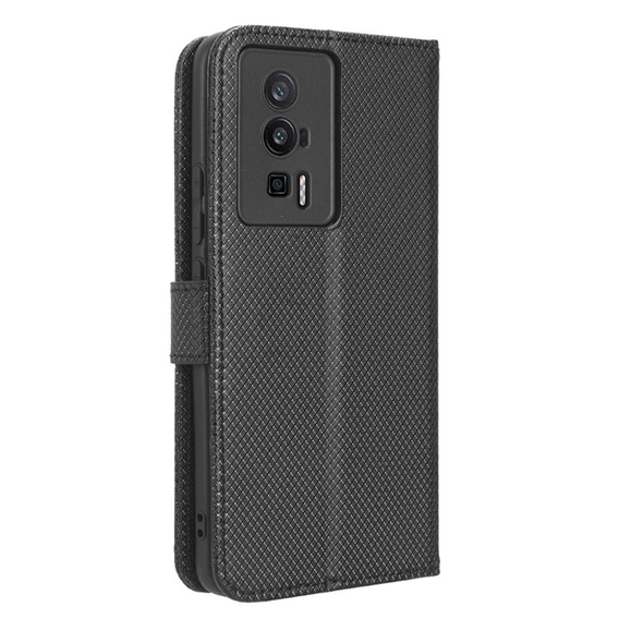 Klapkové puzdro pre Poco F5 Pro 5G, Wallet Smart Magnet, čierne