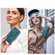 CASEME puzdro pre Samsung Galaxy A56 5G, Leather Wallet Cash and Card Slots, s remienkom, modré