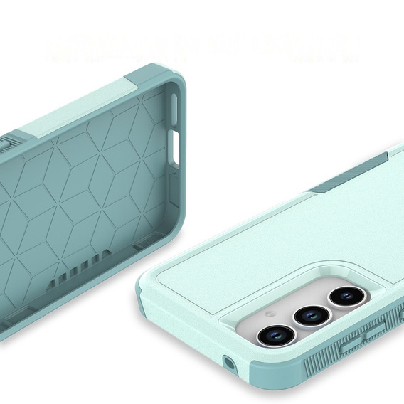Pancierované puzdro pre Samsung Galaxy A55 5G, Dual Shockproof, zelený