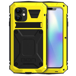 Obrnené puzdro pre iPhone 11, R-JUST, žlté / čierne