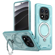 Puzdro pre Xiaomi Redmi Note 14 Pro 5G /  Poco X7 5G, Military MagSafe, modré + sklo 9H