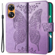 Klapkové puzdro pre Oppo Reno8 T, Butterfly, fialové