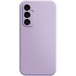 Puzdro pre Samsung Galaxy A25, Silicone Lite, fialové + sklo 9H