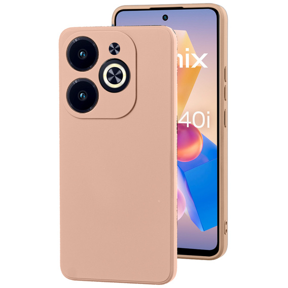 Obal na mobil pre Infinix Hot 40i, Silicone Lite, ružové