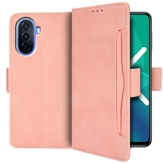 Klapkové puzdro pre Huawei Nova Y70 4G, Card Slot, ružové