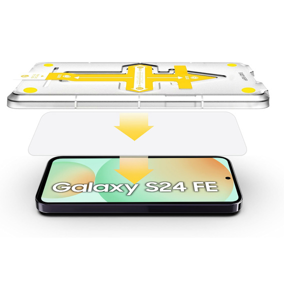 2x Tvrdené sklo pre Samsung Galaxy S24 FE, ERBORD Easy App 9H Screen Protector