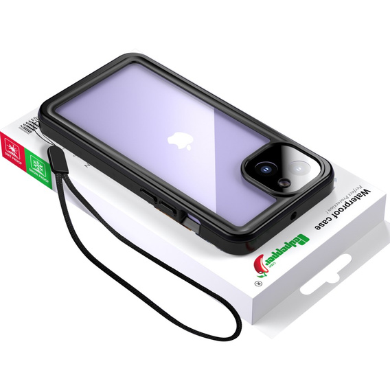 Vodotesné puzdro IP68 pre iPhone 13, čierne