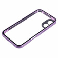 Puzdro pre iPhone 16, Magnetic Dual Glass, fialové