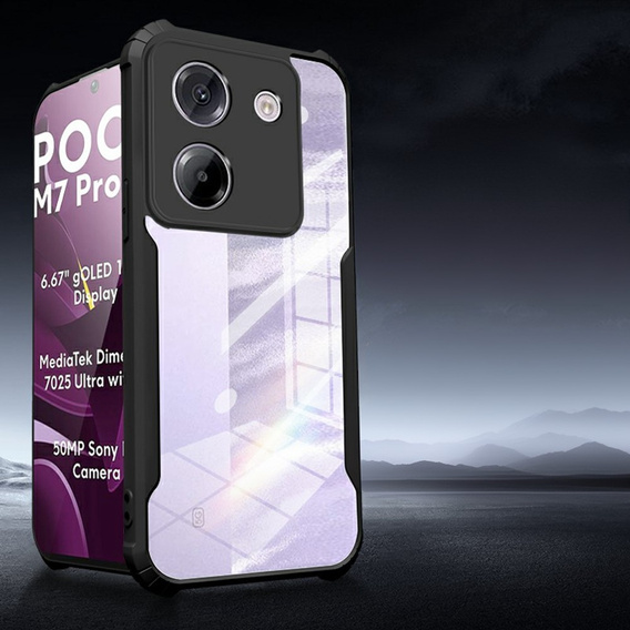 Obal na mobil pre Xiaomi Poco M7 Pro 5G, AntiDrop Hybrid, čierne