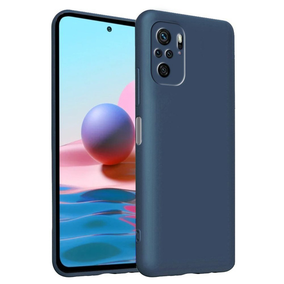 Obal na mobil pre Xiaomi Redmi Note 10 / 10S, Silicone Lite, tmavomodré