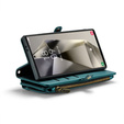 Puzdro CASEME pre Samsung Galaxy S25 Ultra, RFID Leather Wallet, s popruhom cez rameno, zelený