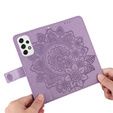 Klapkové puzdro pre Samsung Galaxy A53 5G, Mandala Flower, fialové