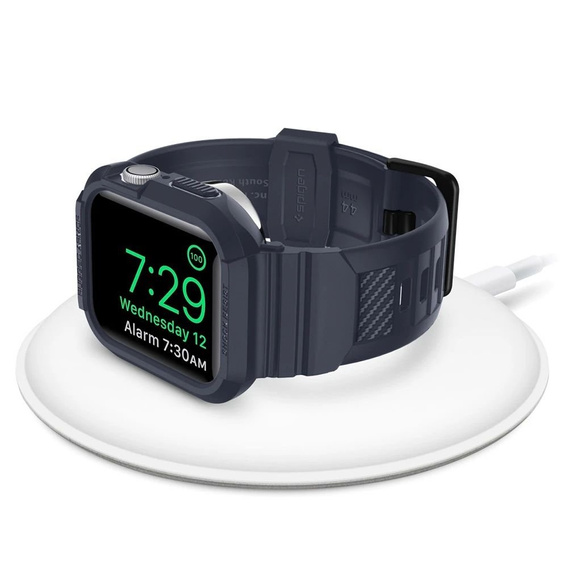 Pásik s puzdrom Spigen pre Apple Watch 4/5/6/7/8/9/SE 44/45 mm, Rugged Armor Pro charcoal grey
