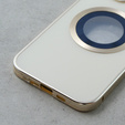 Magnetické puzdro Dual Glass MagSafe pre iPhone 11, zlaté