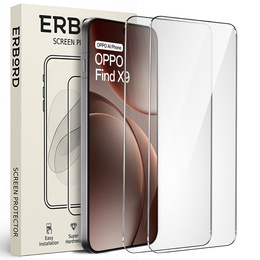 2x ERBORD 9H tvrdené sklo pre Oppo Find X9