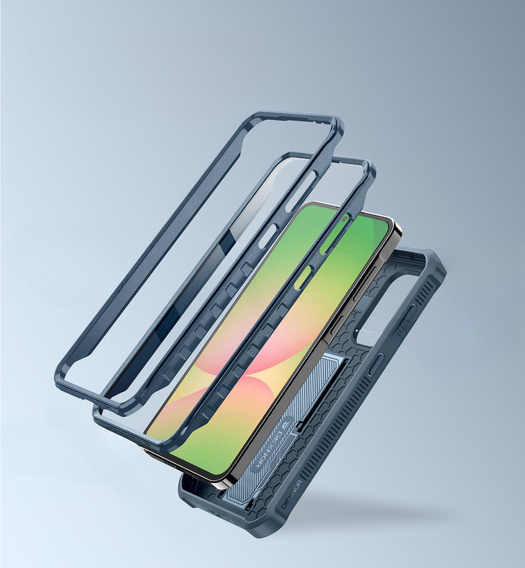 Obrnené puzdro pre Samsung Galaxy A56 5G, Dexnor Full Body (Two Frames), modré