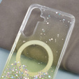 Puzdro pre Samsung Galaxy S24, Glittery, pre MagSafe, žlté