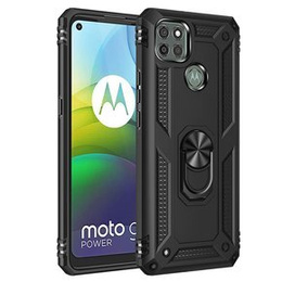 Pancierované obal na mobil pre Motorola Moto G9 Power, Nox Case Ring, čierne