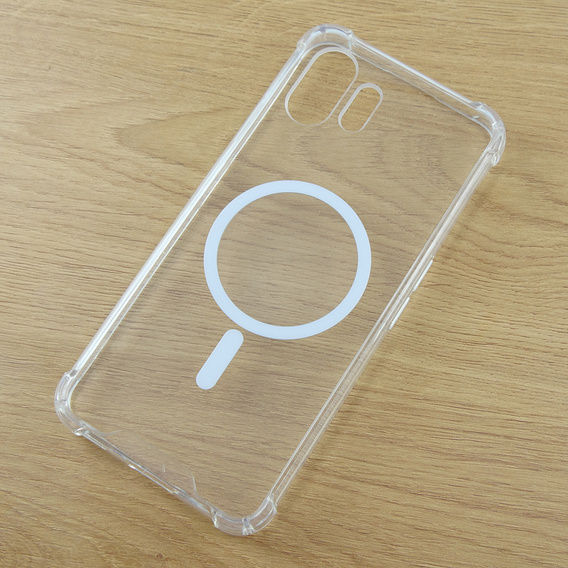 Puzdro pre Nothing Phone 2, Fusion Hybrid, pre MagSafe, priehľadné