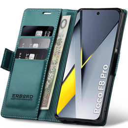 ERBORD Lesklé puzdro Litchi pre Xiaomi Poco F8 Pro