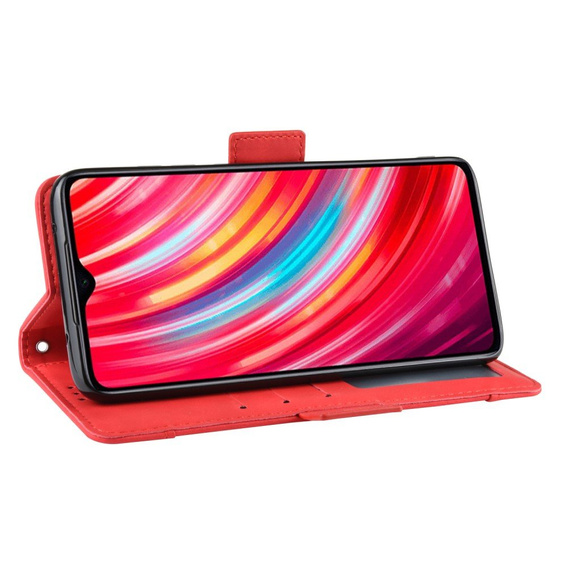 Klapkové puzdro pre Xiaomi Redmi Note 8 Pro, Card Slot, červené