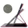 Obal na mobil pre Samsung Galaxy Tab S9, Wallet Pen Slot, červené