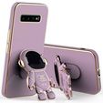 Obal na mobil pre Samsung Galaxy S10 Plus, Astronaut, fialové
