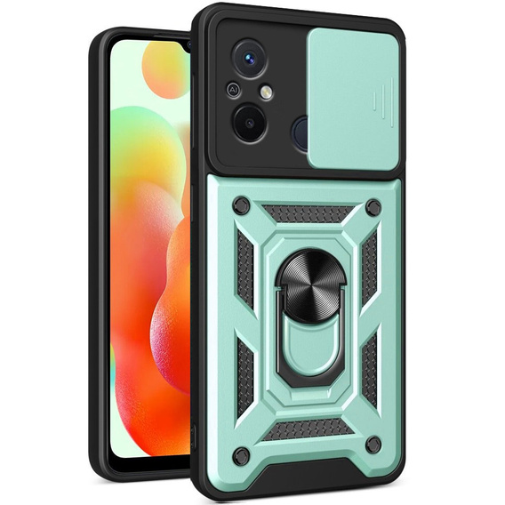 Obal na mobil pre Xiaomi Redmi 12C, CamShield Slide, zelené