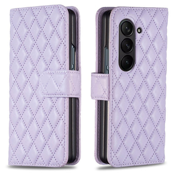 Klapkové puzdro pre Samsung Galaxy Z Fold6 5G, Wallet, BINFEN COLOR, fialové
