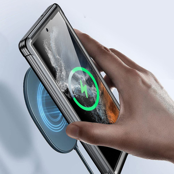 Puzdro pre Samsung Galaxy S24+ Plus, Shockproof, s fóliou, čierne