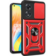 Obal na mobil pre Oppo A78 4G, CamShield Slide, červené
