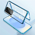 Puzdro pre Samsung Galaxy S25, Magnetic Dual Glass, modré