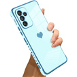 Obal na mobil pre Samsung Galaxy A34 5G, Electro heart, modré