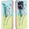 Klapkové puzdro pre Realme C55, Wallet, feather, modré