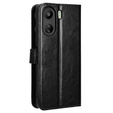 Klapkové puzdro pre Xiaomi Redmi 13C / Poco C65, Crazy Horse Wallet, čierne