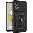 Obal na mobil pre Motorola Moto G73 5G, CamShield Slide, čierne