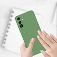 Obal na mobil pre Samsung Galaxy A36 5G, Silicone Lite, zelený