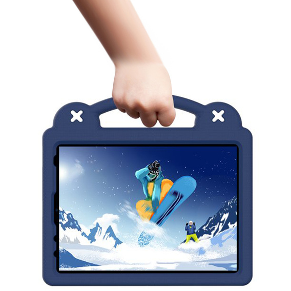 Detské puzdro pre iPad Air 10.9" 2022/2020 (5/4 gen.) / Pro 11" 2022/2021/2020 (4/3/2 gen.), Cute Patterns, so stojanom, tmavomodré
